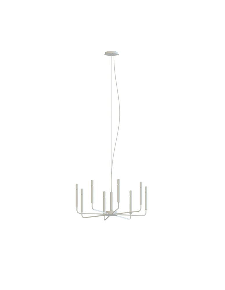 Modern chandeliers - Nowodvorski ORTO Ceiling Lamps Chandelier Max power 10W only LED E14 Silk gray 11461 - product kolory-swiatla.pl 1