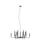 Nowodvorski ORTO A  Lampy sufitowe Żyrandol Max moc 10W only LED E14  Czarny 11462