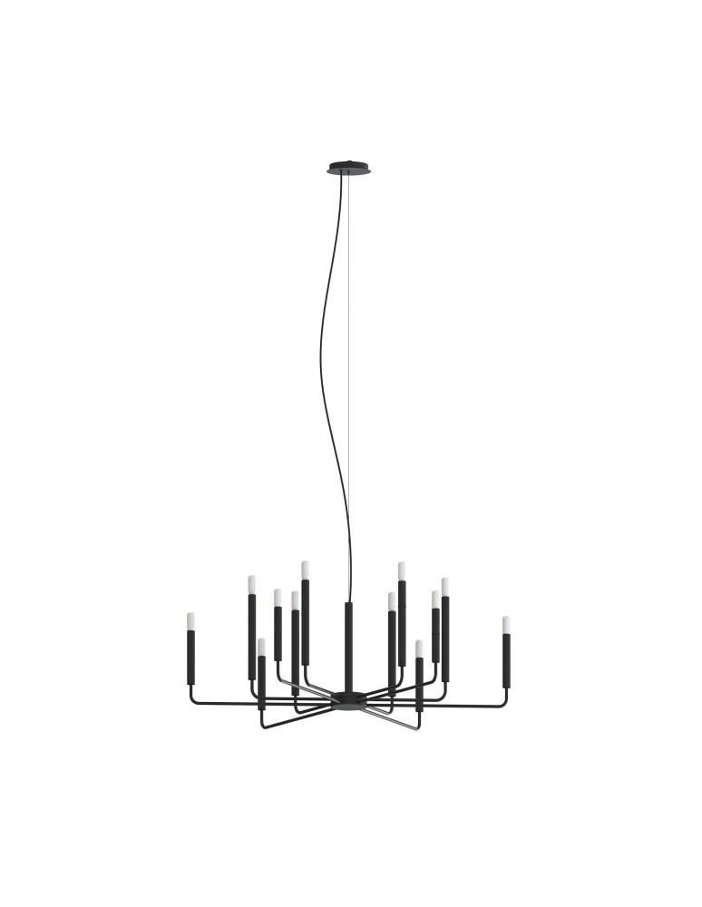 Nowodvorski ORTO A  Lampy sufitowe Żyrandol Max moc 10W only LED E14  Czarny 11462