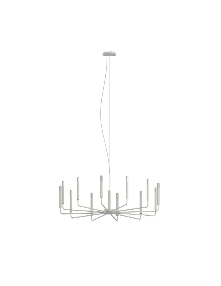 Modern chandeliers - Nowodvorski ORTO B Ceiling Lamps Chandelier Max power 10W only LED E14 Silk gray 11465 - product kolory-swiatla.pl 1
