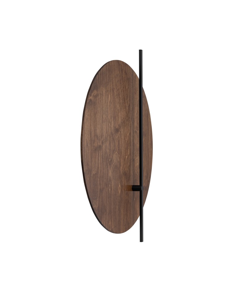 Wooden wall lamps - Nowodvorski SUNSET LED D Wall Sconces Max moc 7W LED 3000K Dark wood 11432 - product kolory-swiatla.pl 5