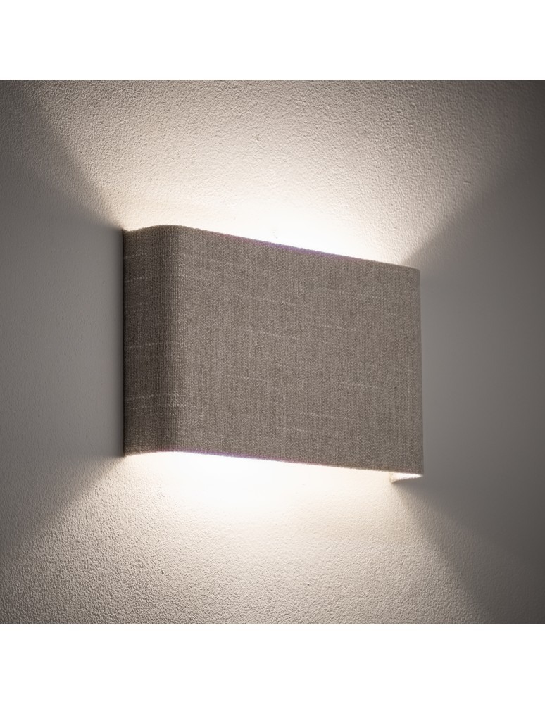 Wall lamps with lampshade - Nowodvorski SANTANA B Wall Sconces Max wattage 10W only LED G9 Cream 11655 - product kolory-swiatla.pl 2