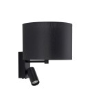 Reading wall lamps - Nowodvorski LUSSO Wall mounted Adjustable with switch Max wattage 10W only LED, 10W only LED E27, GU10 R35 Black 11521 - product 1