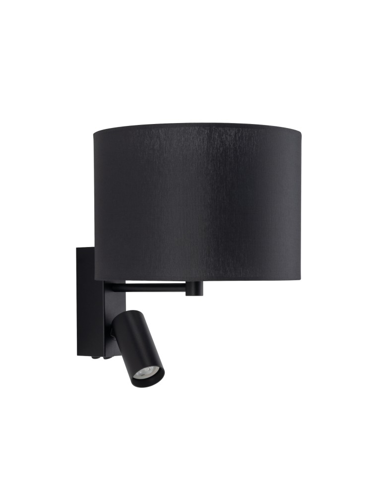 Reading wall lamps - Nowodvorski LUSSO Wall mounted Adjustable with switch Max wattage 10W only LED, 10W only LED E27, GU10 R35 Black 11521 - product kolory-swiatla.pl 1