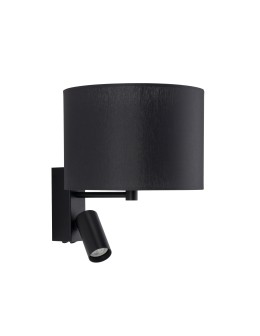 Nowodvorski LUSSO  Ścienna Regulowany z włącznikiem Max moc 10W only LED, 10W only LED E27, GU10 R35  Czarny 11521