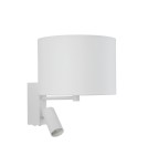 Reading wall lamps - Nowodvorski LUSSO Wall mounted Adjustable with switch Max wattage 10W only LED, 10W only LED E27, GU10 R35 White 11520 - product 1