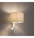 Nowodvorski LUSSO  Ścienna Regulowany z włącznikiem Max moc 10W only LED, 10W only LED E27, GU10 R35  Biały 11520