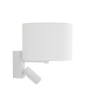 Reading wall lamps - Nowodvorski LUSSO Wall mounted Adjustable with switch Max wattage 10W only LED, 10W only LED E27, GU10 R35 White 11520 - product 3