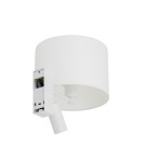 Reading wall lamps - Nowodvorski LUSSO Wall mounted Adjustable with switch Max wattage 10W only LED, 10W only LED E27, GU10 R35 White 11520 - product 4