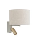 Nowodvorski SANTANA A  Ścienna Regulowany z włącznikiem Max moc 10W only LED, 10W only LED E27, GU10 R35  Kremowy 11654