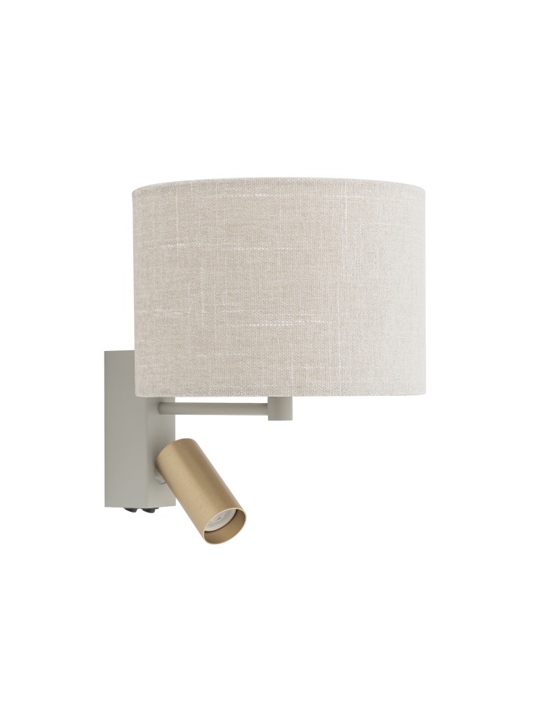 Reading wall lamps - Nowodvorski SANTANA A Wall mounted Adjustable with switch Max wattage 10W only LED, 10W only LED E27, GU10 R35 Cream 11654 - product kolory-swiatla.pl 1