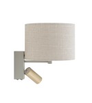 Nowodvorski SANTANA A  Ścienna Regulowany z włącznikiem Max moc 10W only LED, 10W only LED E27, GU10 R35  Kremowy 11654