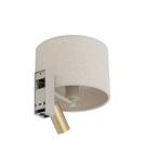 Nowodvorski SANTANA A  Ścienna Regulowany z włącznikiem Max moc 10W only LED, 10W only LED E27, GU10 R35  Kremowy 11654