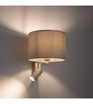 Nowodvorski CEDRO A  Ścienna Regulowany z włącznikiem Max moc 10W only LED, 10W only LED E27, GU10 R35  Beż 11668