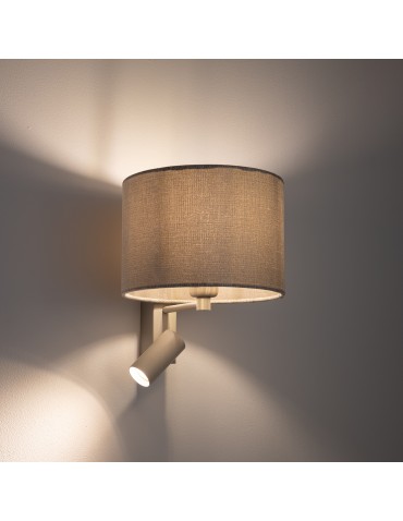 Nowodvorski CEDRO A Wall mounted Adjustable with switch Max wattage 10W only LED, 10W only LED E27, GU10 R35 Beige 11668 - product 2