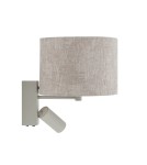 Nowodvorski CEDRO A  Ścienna Regulowany z włącznikiem Max moc 10W only LED, 10W only LED E27, GU10 R35  Beż 11668