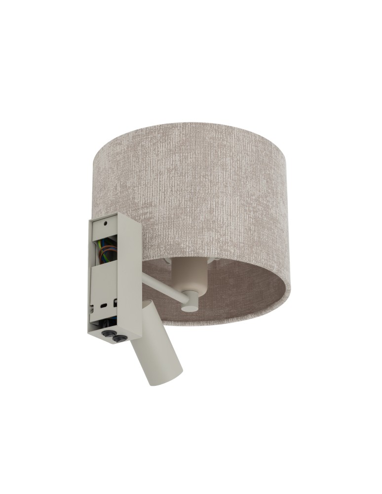 Reading wall lamps - Nowodvorski CEDRO A Wall mounted Adjustable with switch Max wattage 10W only LED, 10W only LED E27, GU10 R35 Beige 11668 - product kolory-swiatla.pl 4