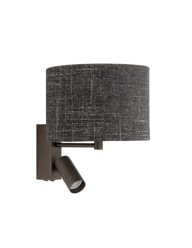 Reading wall lamps - Nowodvorski AMARELA A Wall mounted Adjustable with switch Max wattage 10W only LED, 10W only LED E27, GU10 R35 Black melange 116 - product kolory-swiatla.pl 1