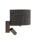 Reading wall lamps - Nowodvorski AMARELA A Wall mounted Adjustable with switch Max wattage 10W only LED, 10W only LED E27, GU10 R35 Black melange 116 - product 3