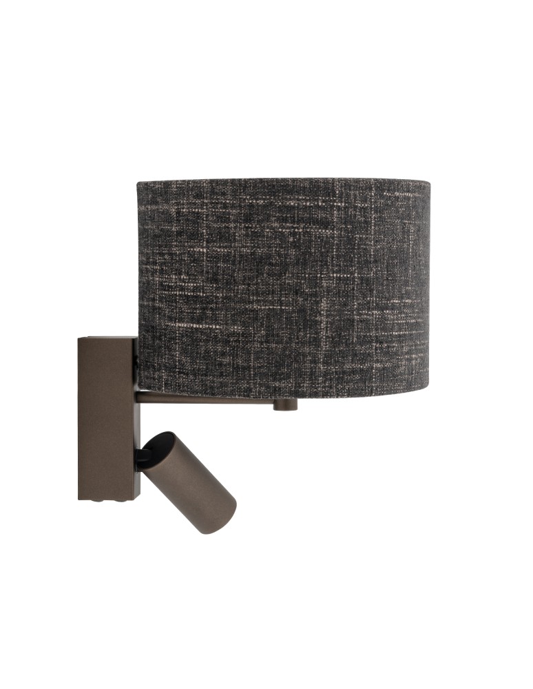 Reading wall lamps - Nowodvorski AMARELA A Wall mounted Adjustable with switch Max wattage 10W only LED, 10W only LED E27, GU10 R35 Black melange 116 - product kolory-swiatla.pl 3
