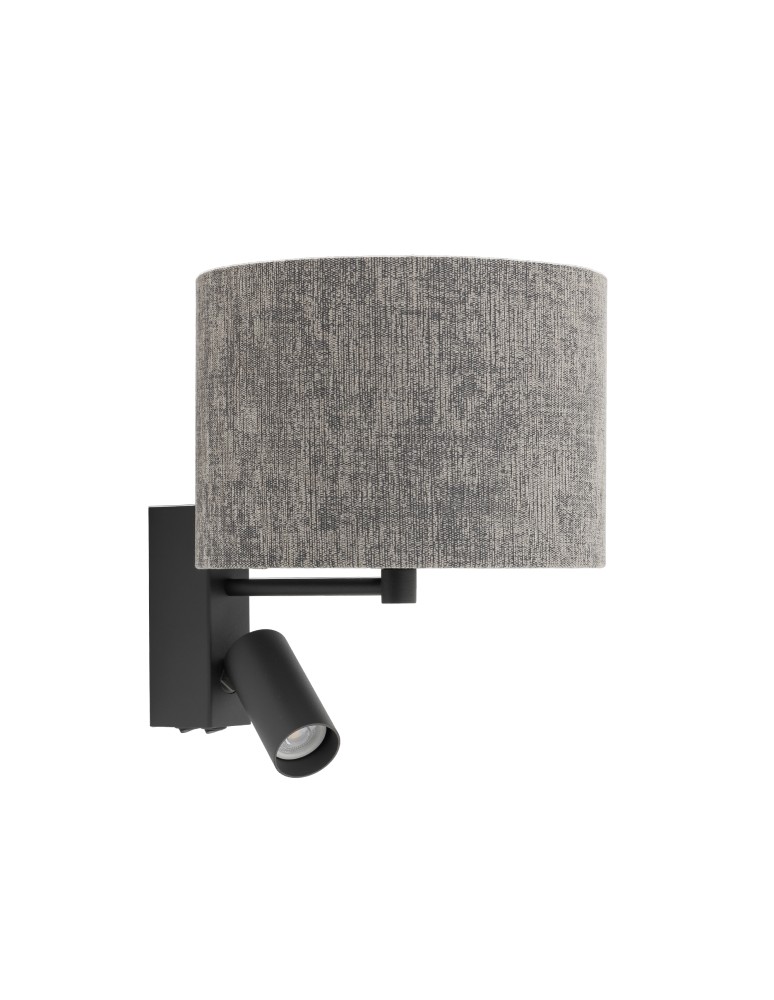 Reading wall lamps - Nowodvorski LAGO A Wall-mounted Adjustable with switch Max wattage 10W only LED, 10W only LED E27, GU10 R35 Grey 11677 - product kolory-swiatla.pl 1