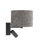 Nowodvorski LAGO A  Ścienna Regulowany z włącznikiem Max moc 10W only LED, 10W only LED E27, GU10 R35  Szary 11677