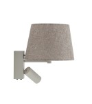 Nowodvorski TUTOIA  Ścienna Regulowany z włącznikiem Max moc 10W only LED, 10W only LED E27, GU10 R35  Beż 11684