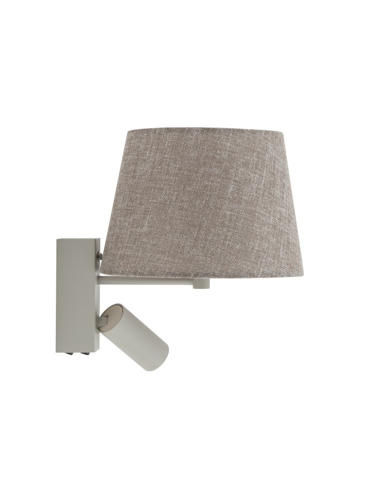 Nowodvorski TUTOIA  Ścienna Regulowany z włącznikiem Max moc 10W only LED, 10W only LED E27, GU10 R35  Beż 11684