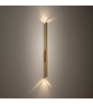 Nowodvorski LASER WALL L  Ścienna Kinkiety Max moc 10W only LED G9  Satynowy złoty 11814