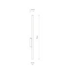 Tube wall lamps - Nowodvorski LASER WALL L Wall Sconces Max wattage 10W only LED G9 Satin Gold 11814 - product 7