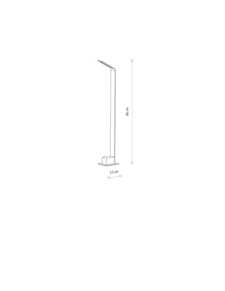 Standing garden lamps - Nowodvorski SLIM LED Outdoor Standing Max power 7W LED IP54 3000K Black 11540 - product kolory-swiatla.pl 8