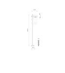 Nowodvorski TESSA LED Zewnętrzna Lampy gruntowe Max moc 7W LED IP54 3000K Czarny 11541