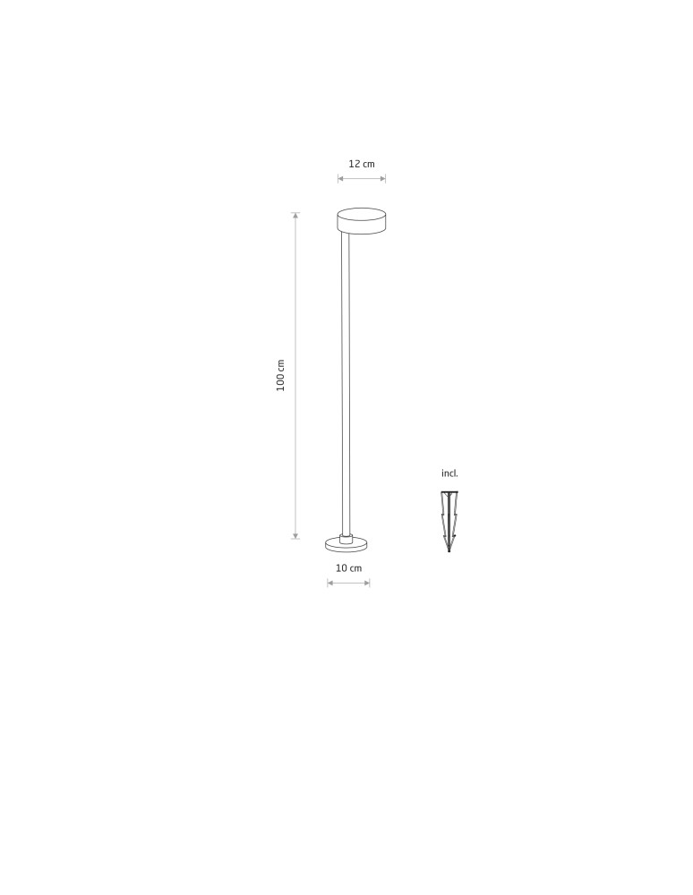 Nowodvorski RUBY LED Zewnętrzna Lampy gruntowe Max moc 7W LED IP54 3000K Czarny 11542