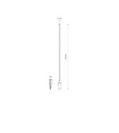 Standing garden lamps - Nowodvorski ZURI LED Outdoor Ground Lamp Max power 12W LED IP54 3000K Black 11547 - product 5