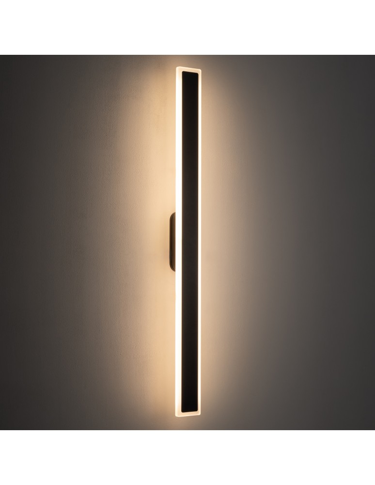 Outdoor wall lamps - Nowodvorski ISLA LED Outdoor Wall Mounted Max power 22W LED IP54 3000K Black 11553 - product kolory-swiatla.pl 2