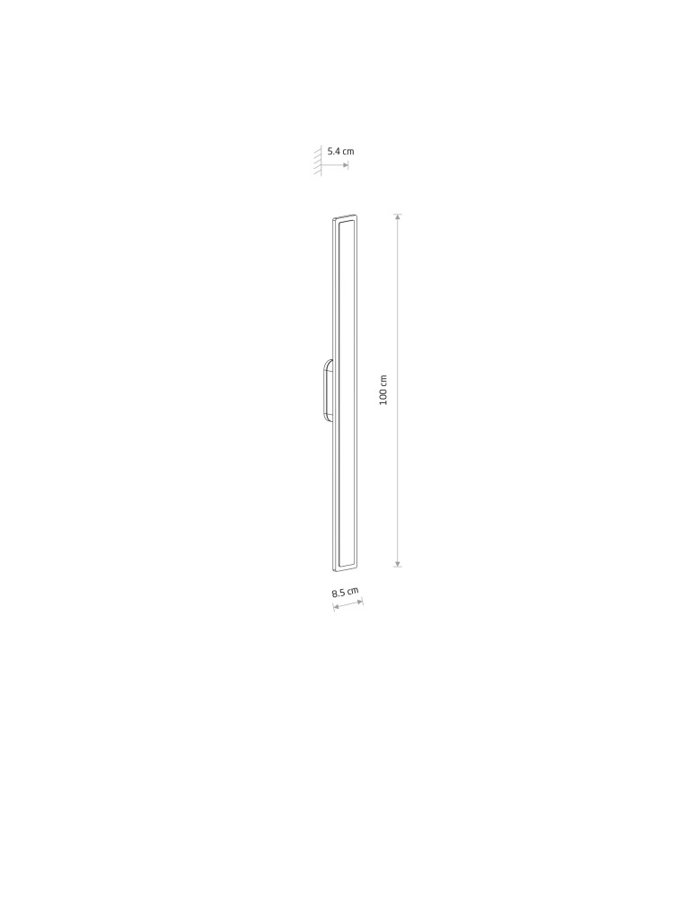 Nowodvorski ISLA LED Zewnętrzna Ścienna Natynkowe Max moc 22W LED IP54 3000K Czarny 11553