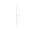Outdoor wall lamps - Nowodvorski DEMI LED M Outdoor Wall Mounted Max power 18W LED IP54 3000K Black 11555 - product 7