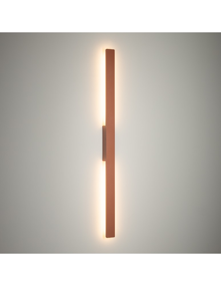 Nowodvorski DEMI LED M Zewnętrzna Ścienna Natynkowe Max moc 18W LED IP54 3000K Brick red 11557