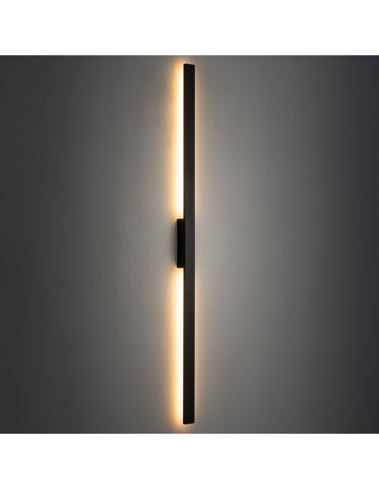 Outdoor wall lamps - Nowodvorski DEMI LED L Outdoor Wall Mounted Max power 24W LED IP54 3000K Black 11558 - product kolory-swiatla.pl 2