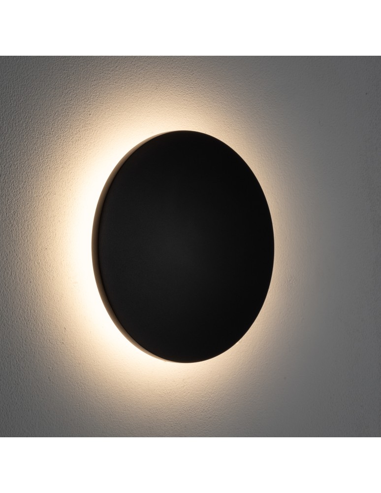 Nowodvorski ARIA LED M Zewnętrzna Ścienna Natynkowe Max moc 9W LED IP54 3000K Czarny 11565