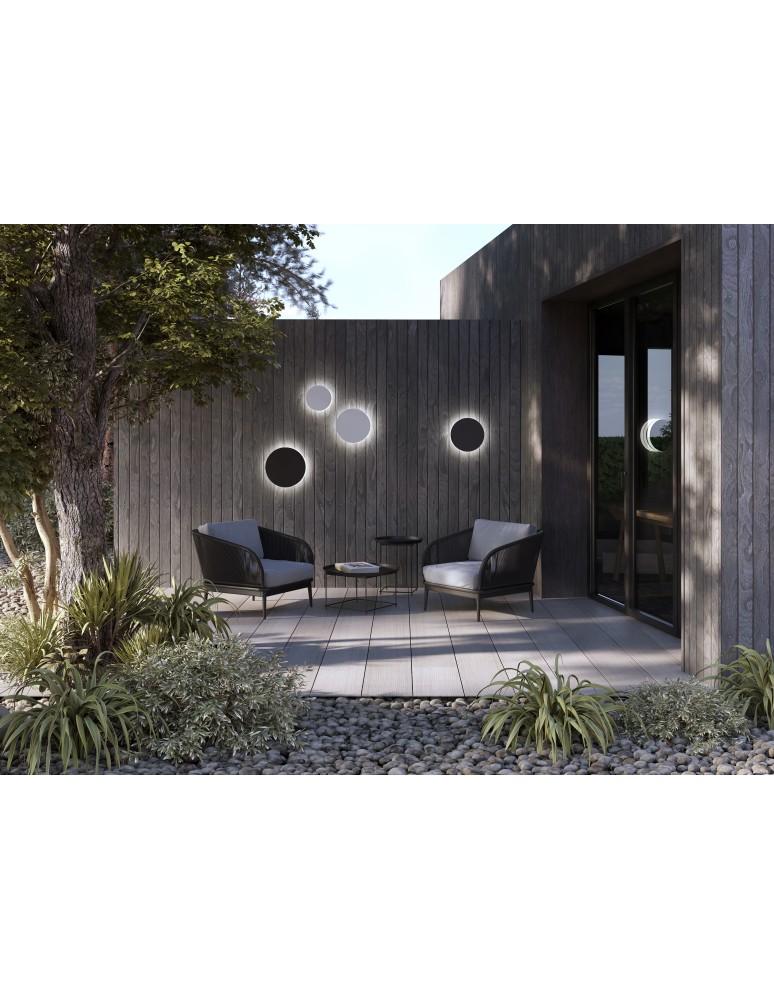 Outdoor wall lamps - Nowodvorski ARIA LED L Outdoor Wall Mounted Max wattage 12W LED IP54 3000K Black 11568 - product kolory-swiatla.pl 6