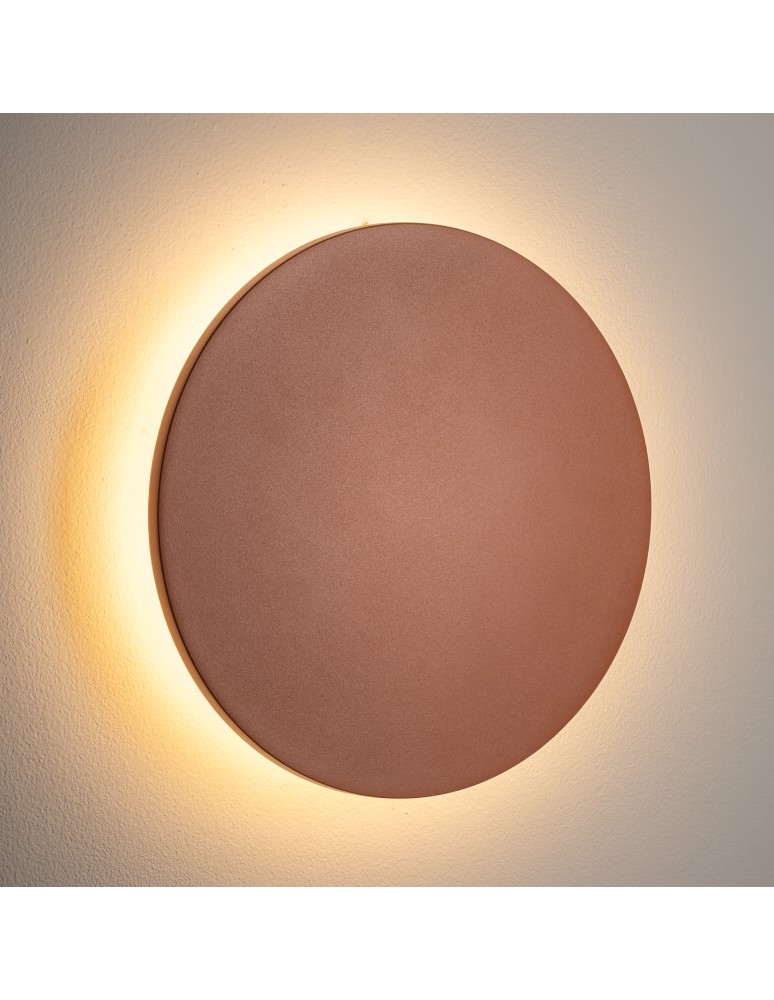 Outdoor wall lamps - Nowodvorski ARIA LED L Outdoor Wall Mounted Max wattage 12W LED IP54 3000K Brick red 11571 - product kolory-swiatla.pl 2