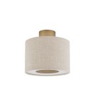 Ceiling lamps with lampshade - Nowodvorski SANTANA S Ceiling Lamps Max wattage 15W only LED E27 Cream 11650 - product 1
