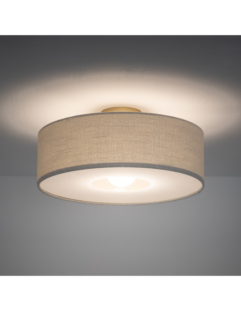 Ceiling lamps with lampshade - Nowodvorski SANTANA M Ceiling Lamps Max wattage 25W only LED E27 Cream 11651 - product kolory-swiatla.pl 2