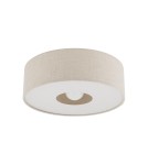 Ceiling lamps with lampshade - Nowodvorski SANTANA M Ceiling Lamps Max wattage 25W only LED E27 Cream 11651 - product 3