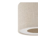 Ceiling lamps with lampshade - Nowodvorski SANTANA M Ceiling Lamps Max wattage 25W only LED E27 Cream 11651 - product 6