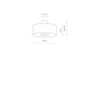 Nowodvorski SANTANA  M  Lampy sufitowe Sufitowa Max moc 25W only LED E27  Kremowy 11651