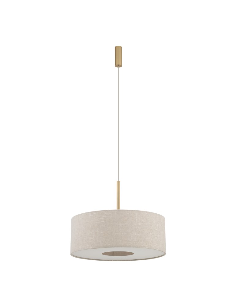 Pendant lamps with lampshade - Nowodvorski SANTANA M Ceiling lamps Pendant lamps Max wattage 25W only LED E27 Cream 11652 - product kolory-swiatla.pl 1