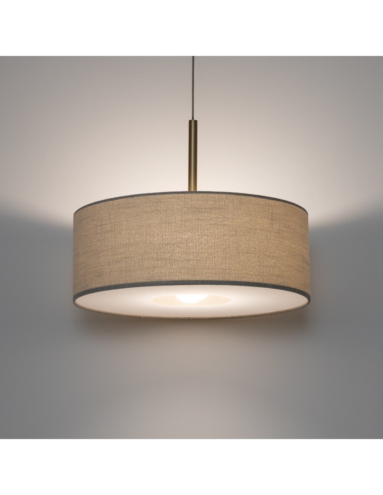 Pendant lamps with lampshade - Nowodvorski SANTANA M Ceiling lamps Pendant lamps Max wattage 25W only LED E27 Cream 11652 - product kolory-swiatla.pl 2