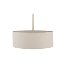 Pendant lamps with lampshade - Nowodvorski SANTANA M Ceiling lamps Pendant lamps Max wattage 25W only LED E27 Cream 11652 - product 4